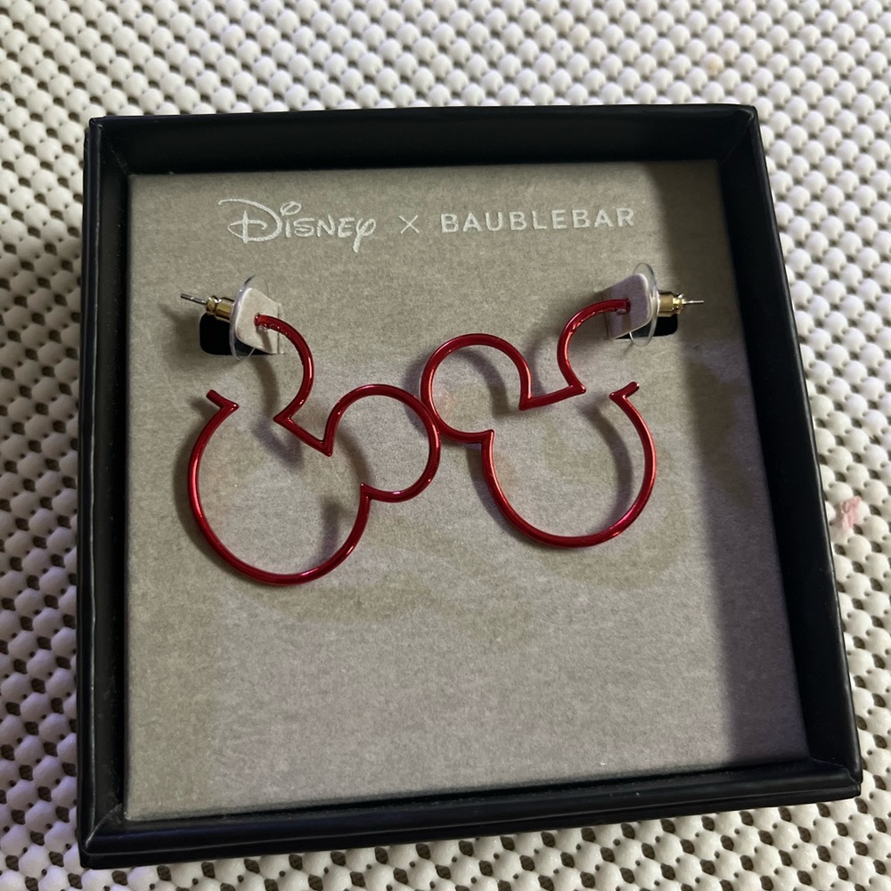 Disney x Baublebar Mickey Mouse Earrings Golden